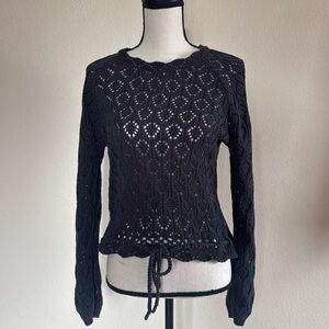 Marine Layer Crochet Knit Sweater